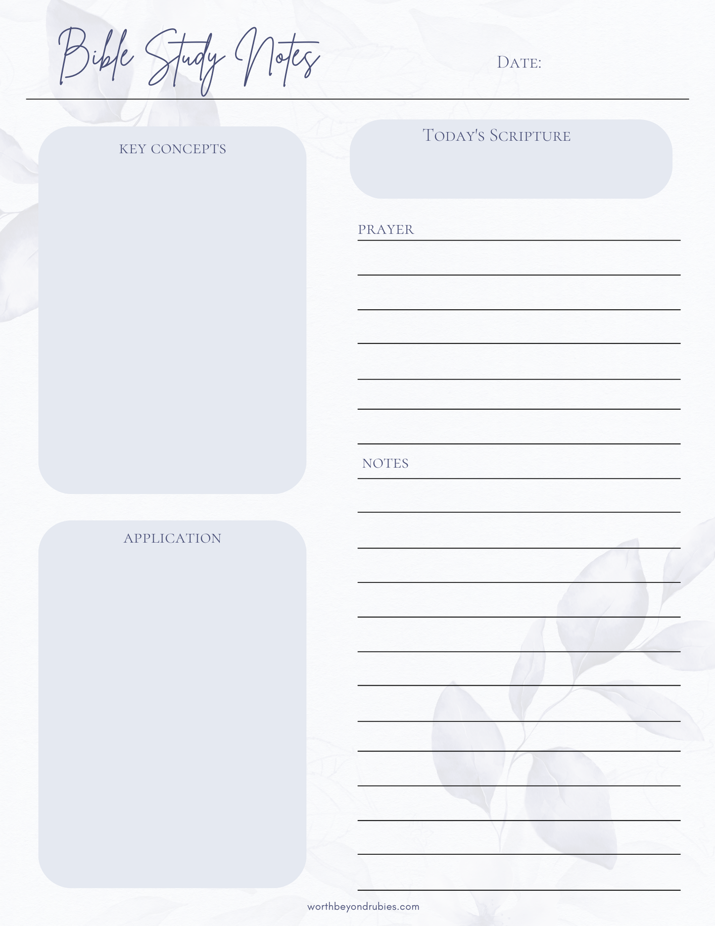 Inspire Digital Journal and Bible Study Planner with Printable Version